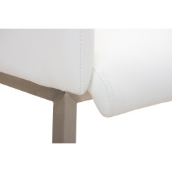 Silla de visita blanca Magnus