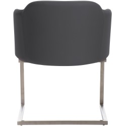 Silla de visita gris Magnus