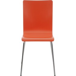 Silla de visita naranja Pepe