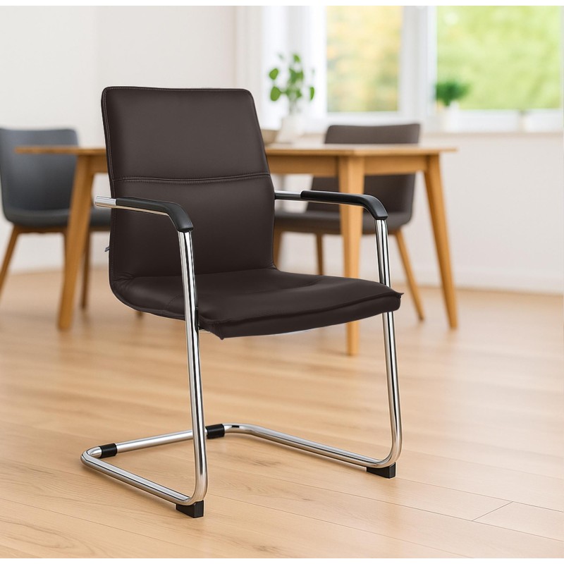 Silla de visita marrón Seattle