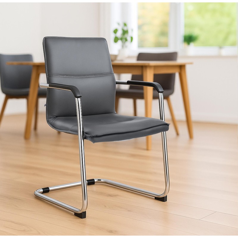 Silla de visita gris Seattle