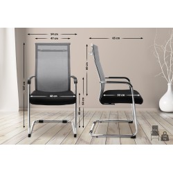 Silla de visitas Brenda Grey