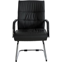 Silla de visita negra Sievert