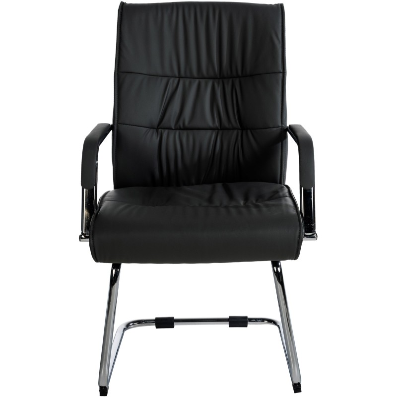 Silla de visita negra Sievert