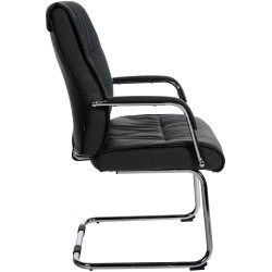 Silla de visita negra Sievert