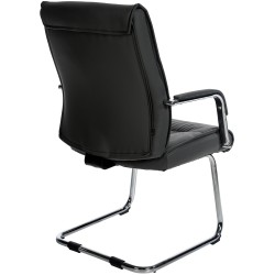 Silla de visita negra Sievert