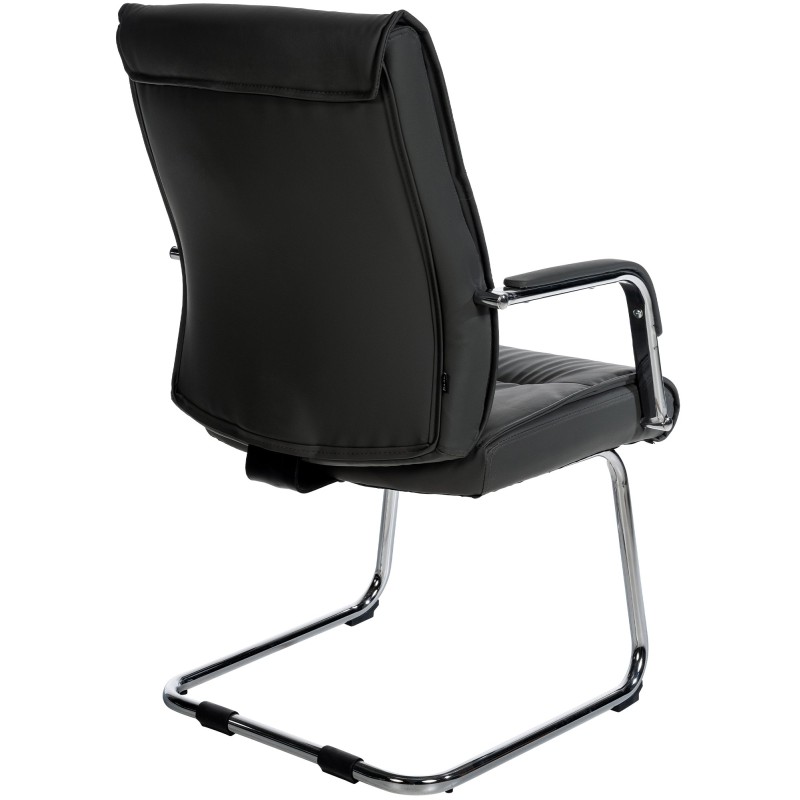 Silla de visita negra Sievert