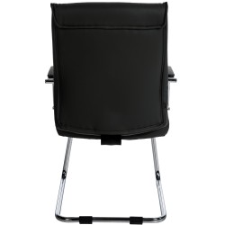 Silla de visita negra Sievert