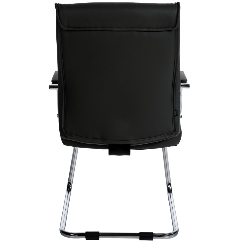 Silla de visita negra Sievert