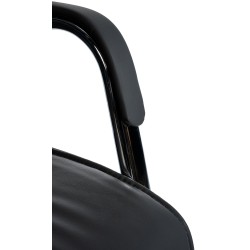 Silla de visita negra Sievert