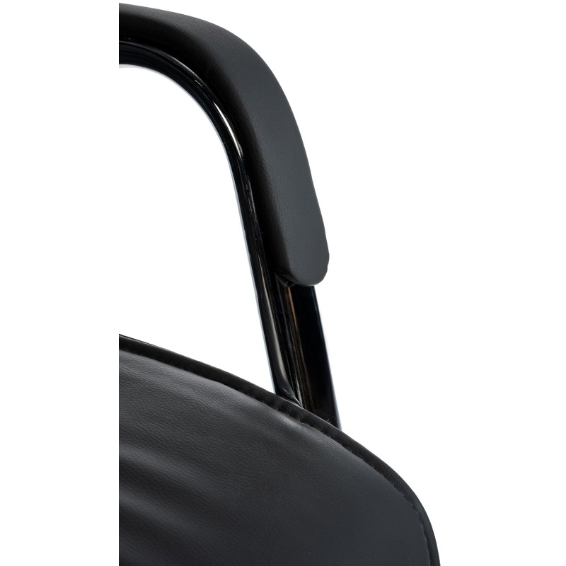 Silla de visita negra Sievert