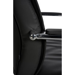 Silla de visita negra Sievert