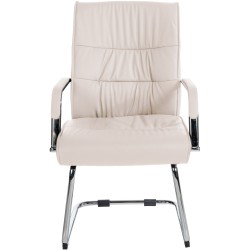 Silla de visitas color crema Sievert