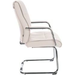 Silla de visitas color crema Sievert
