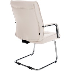 Silla de visitas color crema Sievert