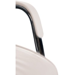 Silla de visitas color crema Sievert