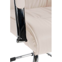 Silla de visitas color crema Sievert
