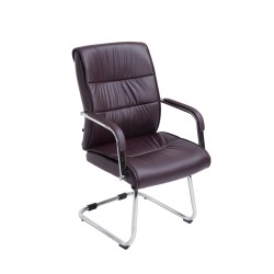 Silla de visita marrón Sievert