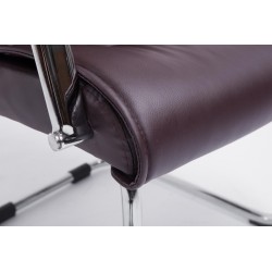 Silla de visita marrón Sievert