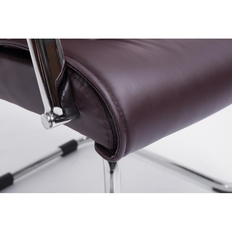 Silla de visita marrón Sievert