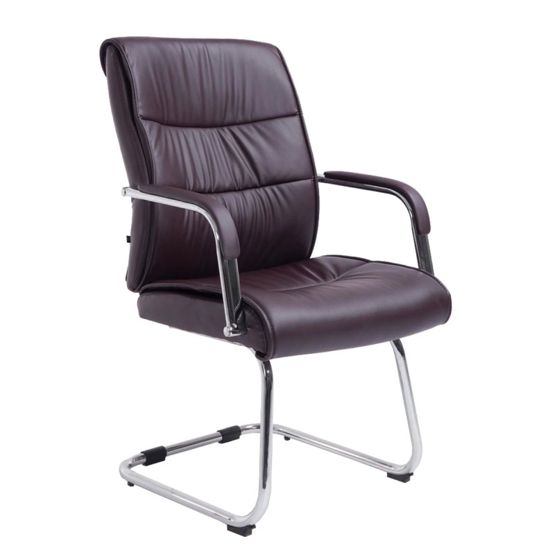 Silla de visita marrón Sievert