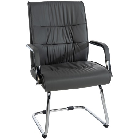 Silla de visita gris Sievert