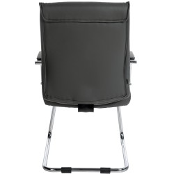 Silla de visita gris Sievert