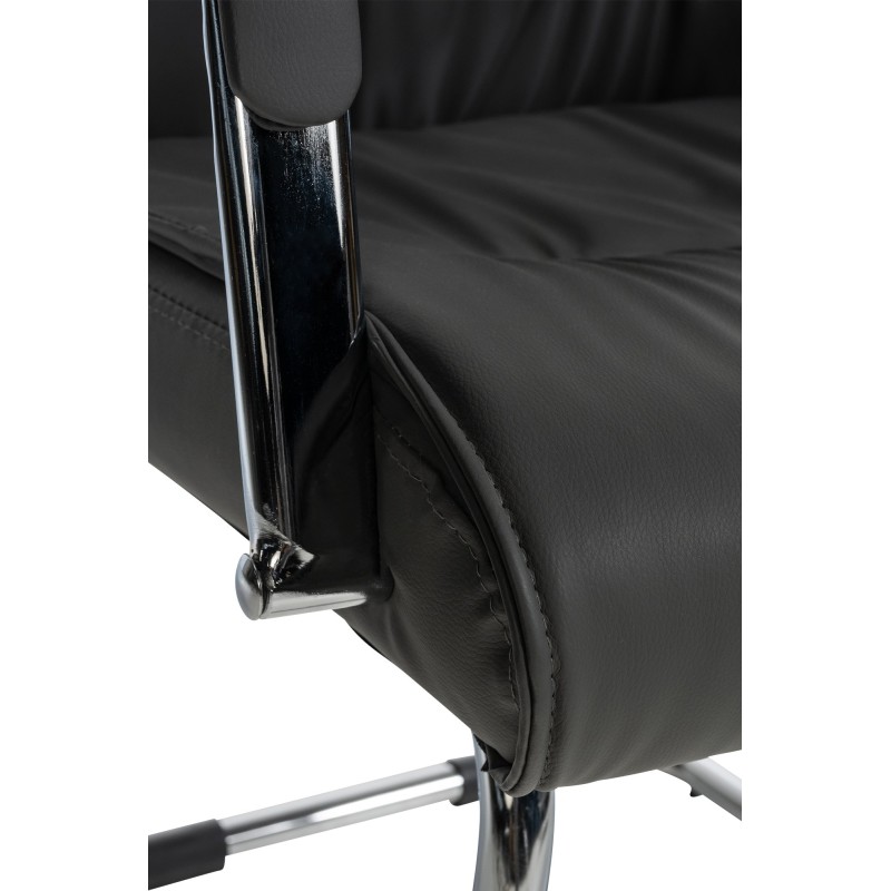 Silla de visita gris Sievert