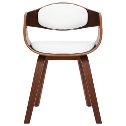 Silla de visita Kingston, nogal/blanco