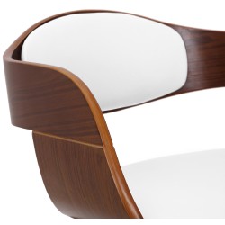 Silla de visita Kingston, nogal/blanco