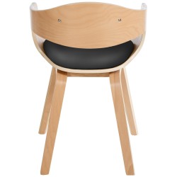 Silla de visita Kingston Natura/Negra