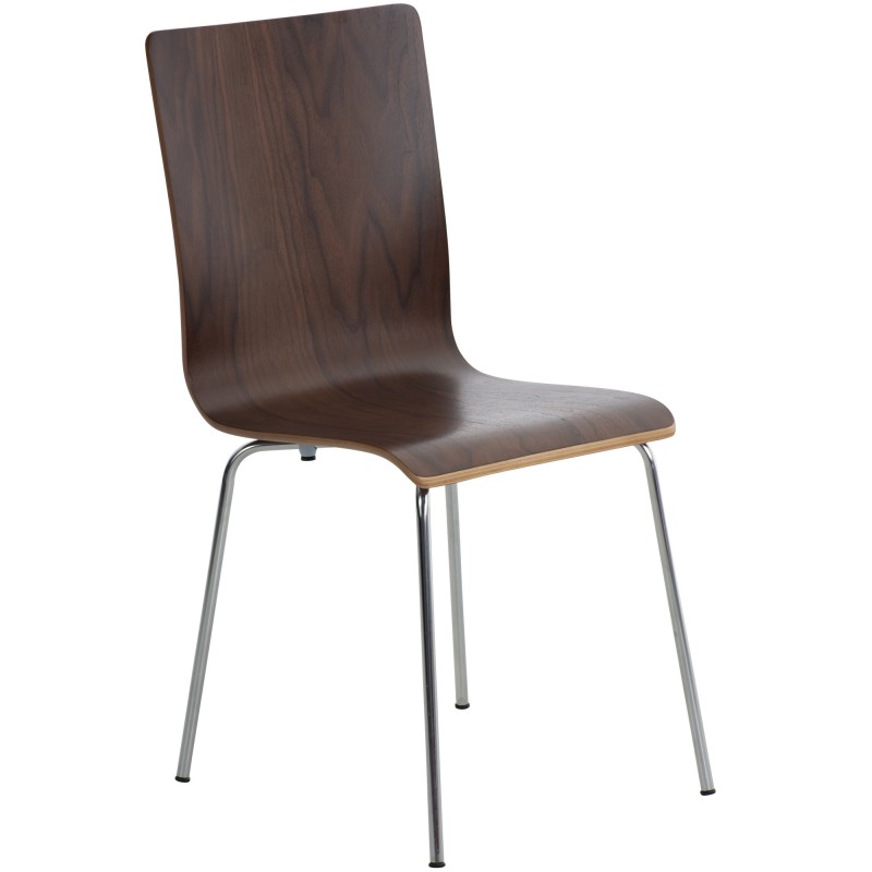 Silla de visita Pepe en nogal