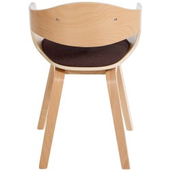 Silla de visita Kingston en tela natural/marrón Silla de visita Kingston en tela natural/marrón