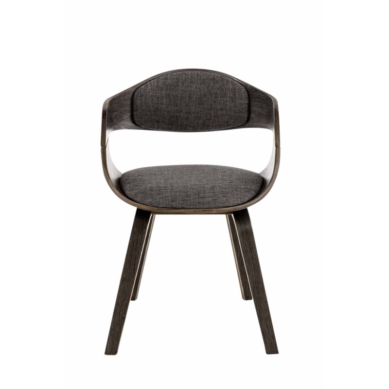 Silla de visita Kingston en tela gris/gris claro
