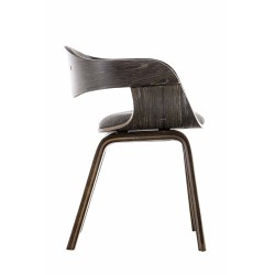 Silla de visita Kingston en tela gris/gris claro Silla de visita Kingston en tela gris/gris claro