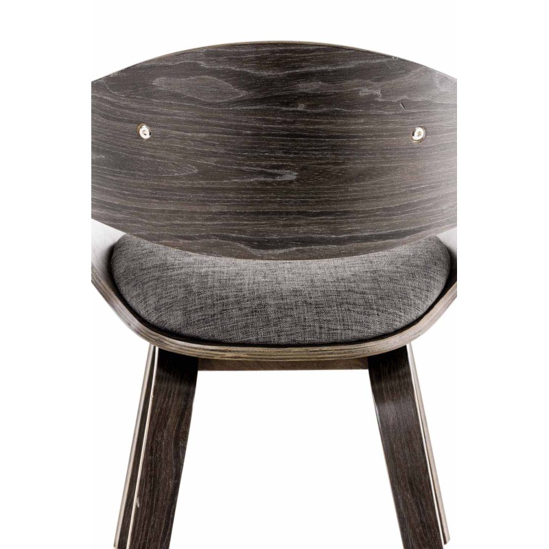 Silla de visita Kingston en tela gris/gris claro