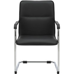 Juego de 2 sillas de visita Seattle negras