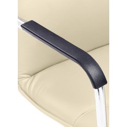 Juego de 2 sillas para visitantes color crema Seattle