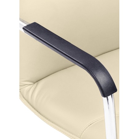 Juego de 2 sillas para visitantes color crema Seattle