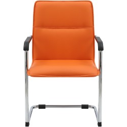 Juego de 2 sillas para visitantes de color naranja Seattle
