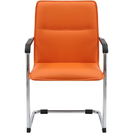 Juego de 2 sillas para visitantes de color naranja Seattle
