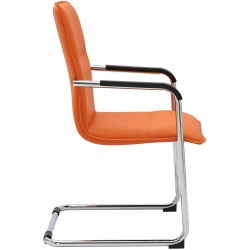 Juego de 2 sillas para visitantes de color naranja Seattle Juego de 2 sillas para visitantes de color naranja Seattle