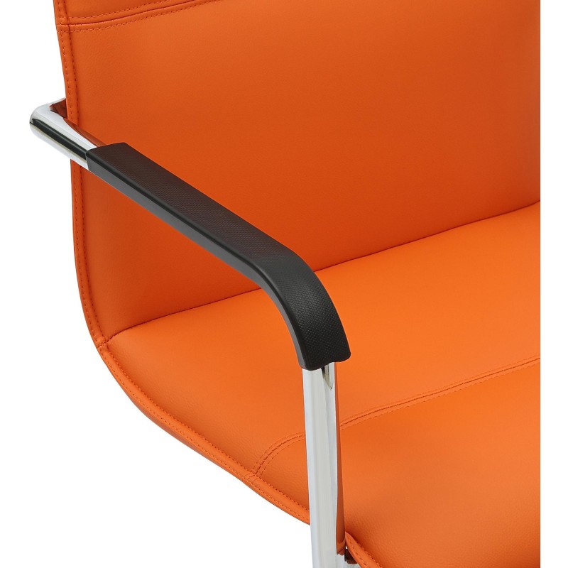Juego de 2 sillas para visitantes de color naranja Seattle