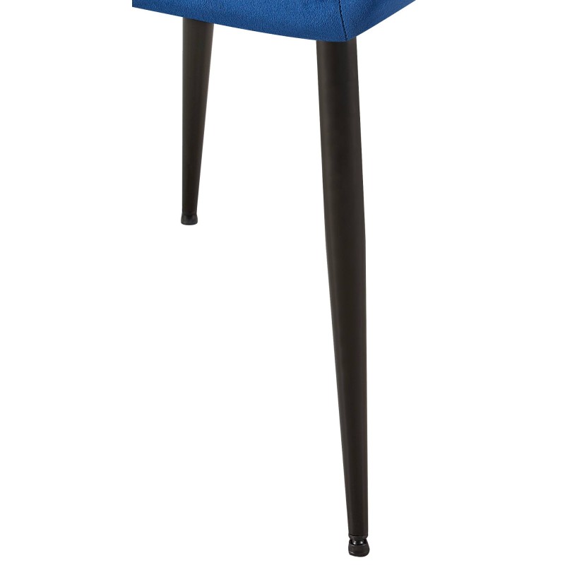 Silla de visita Emia en terciopelo azul