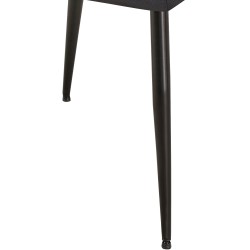 Silla de visita Emia en terciopelo negro