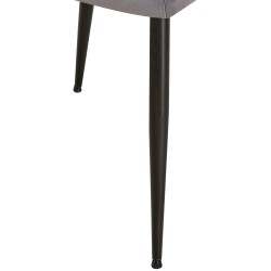 Silla de visita Emia en terciopelo gris