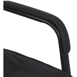 Silla de visita Sievert negra/negra