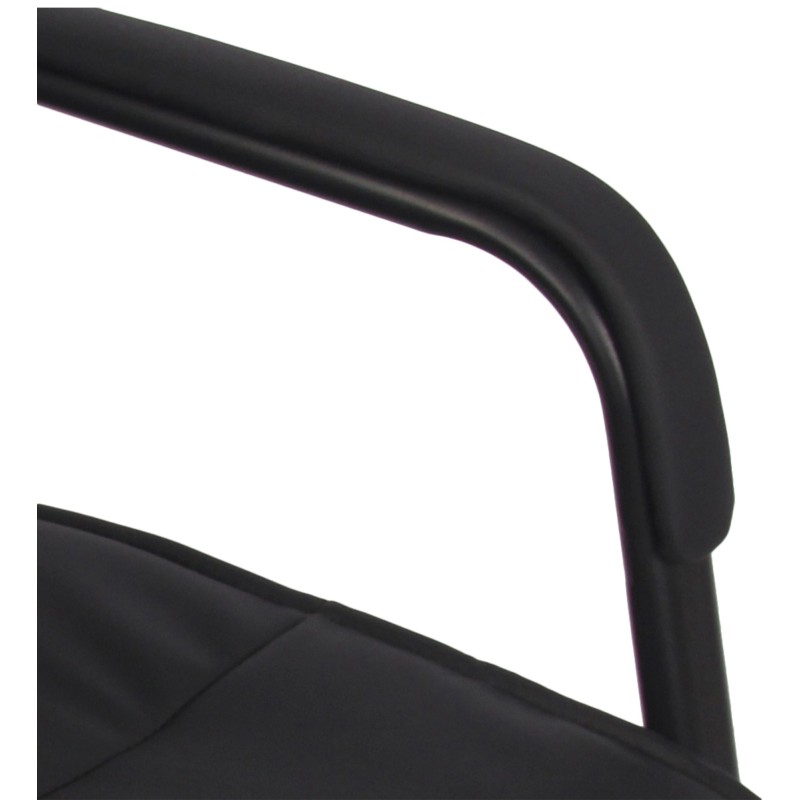 Silla de visita Sievert negra/negra