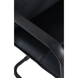 Silla de visita Seattle negra/negra Silla de visita Seattle negra/negra