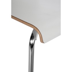 Silla de visita blanca Gahanna